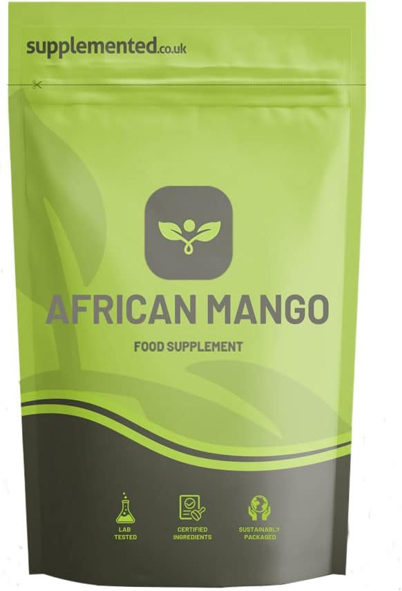 African Mango Extract 6000mg 180 Tablets High Fibre Dietary Weight Supplement UK Made Vegan Pharmaceutical Grade