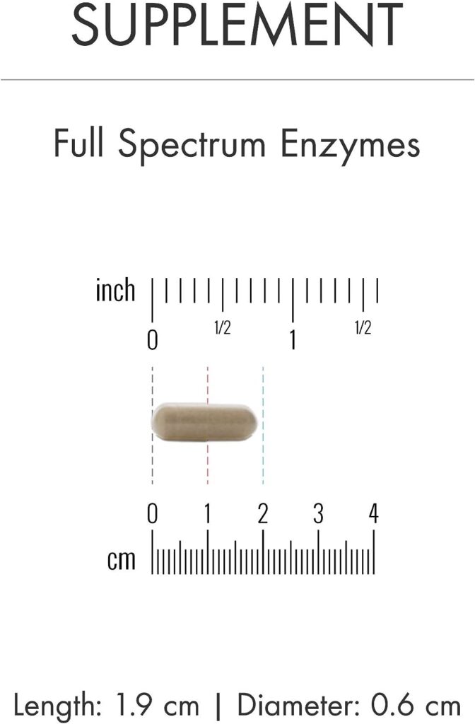 Dr. Mercola, Full Spectrum Enzymes Dietary Supplement, 30 Servings (90 Capsules), Digestive Support, Non GMO, Soy Free, Gluten Free