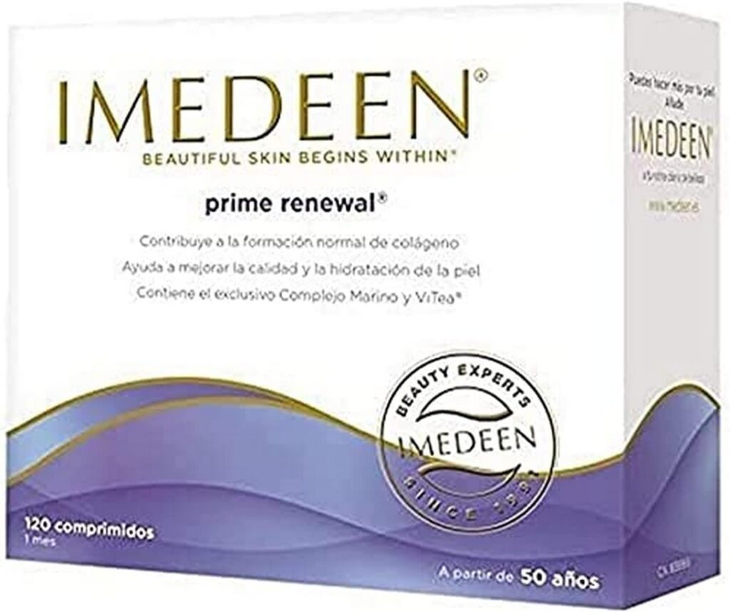 IMEDEEN Prime Renewal Anti-Aging Dietary Supplement — ViTea, Marine Complex, Vitamin C, E, and Zinc — Contributes to collagen formation — 120 tablets