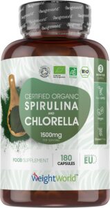 Organic Spirulina and Chlorella Capsules