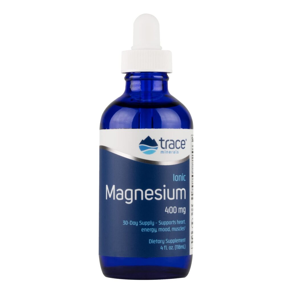 Trace Minerals Liquid Ionic Magnesium Supplement - 2Fl Oz Low Sodium Dietary Supplement - Ultra-Concentrated 400mg Magnesium