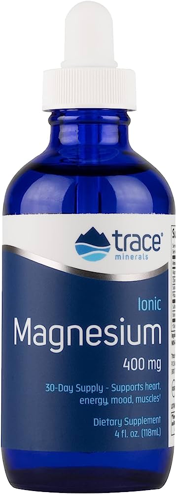 Trace Minerals Liquid Ionic Magnesium Supplement - 2Fl Oz Low Sodium Dietary Supplement - Ultra-Concentrated 400mg Magnesium