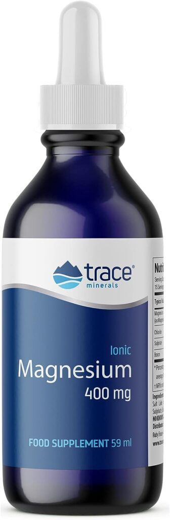 Trace Minerals Liquid Ionic Magnesium Supplement - 2Fl Oz Low Sodium Dietary Supplement - Ultra-Concentrated 400mg Magnesium