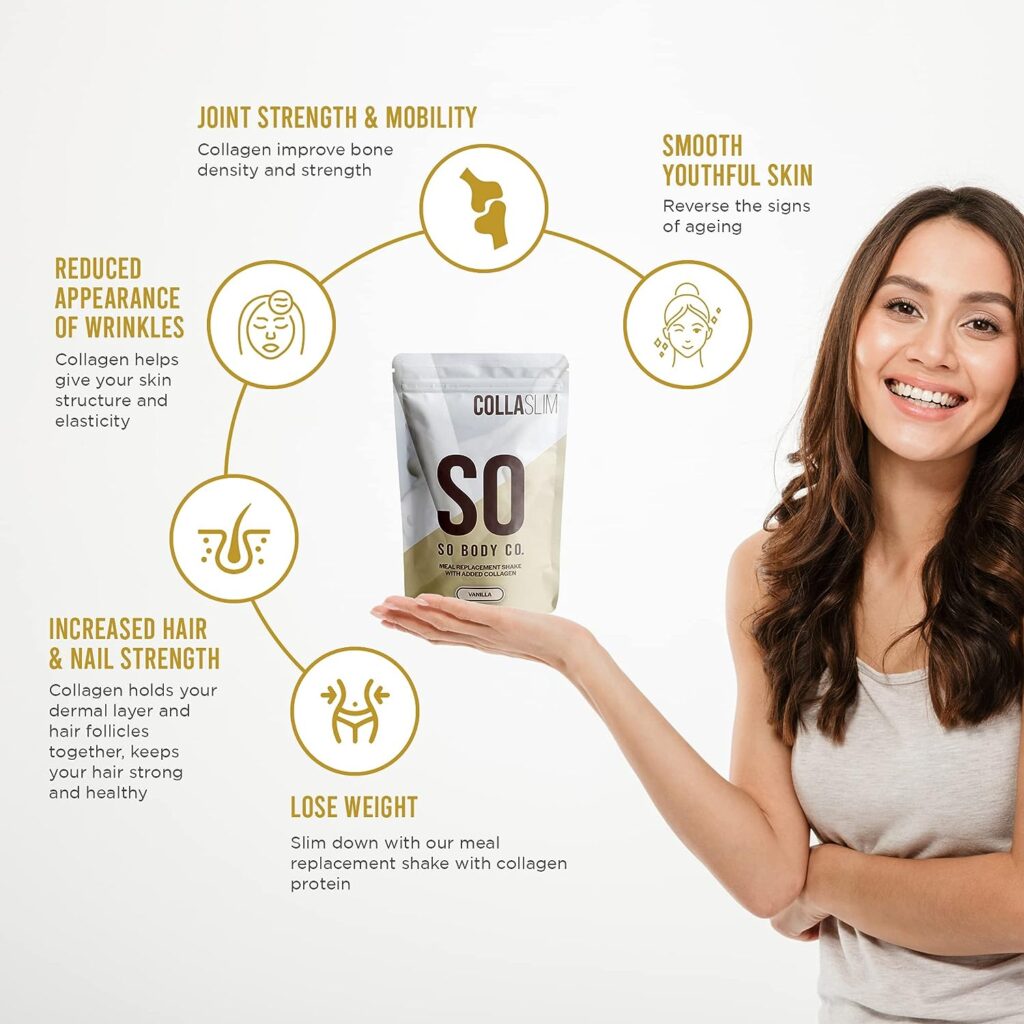 CollaSlim - Vanilla | Meal Replacement Shake | Weight Loss Shake That Works With A Calorie Controlled Diet | Diet Meal Replacement | Meal Replacement With Added Collagen | Diet Shakes (Vanilla)