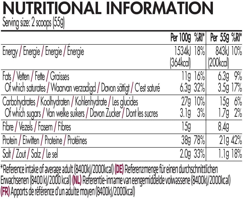 Liv.Smart by USN Slim Chocolate Brownie 550g - High Protein (21g) Meal Replacement Shake Weight Loss Support - Low in Sugar Suitable for Vegetarians