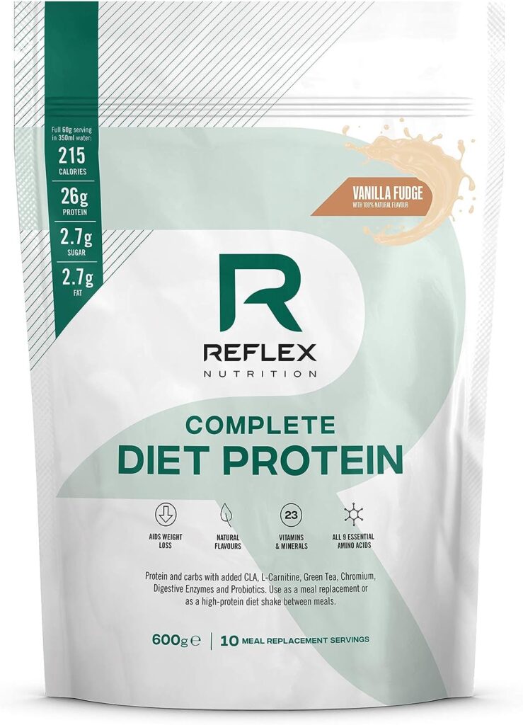 Reflex Nutrition Diet Shake | Diet Meal Replacement Shake | Diet Protein Powder (Vanilla Fudge) (600g)