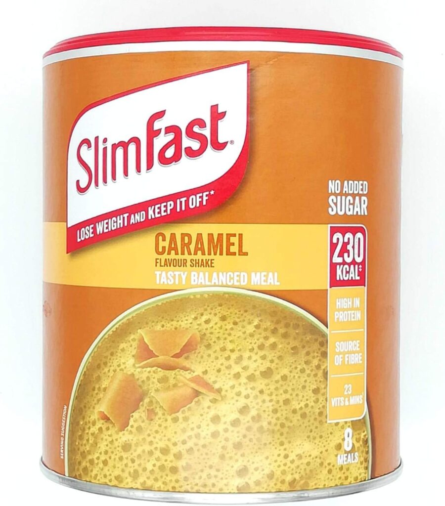 Slimfast Caramel 292g, Meal Shake Caramel Flavour, Can Help You Lose Weight and Keep it Off, Source of Fibre, You can Shake-up in Seconds