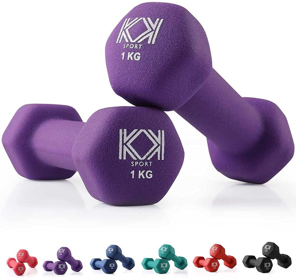 KK Neoprene Dumbbells for Home, and Gym- Hand Weights Dumbbells for Exercise, Fitness, Training, and Weight Lifting