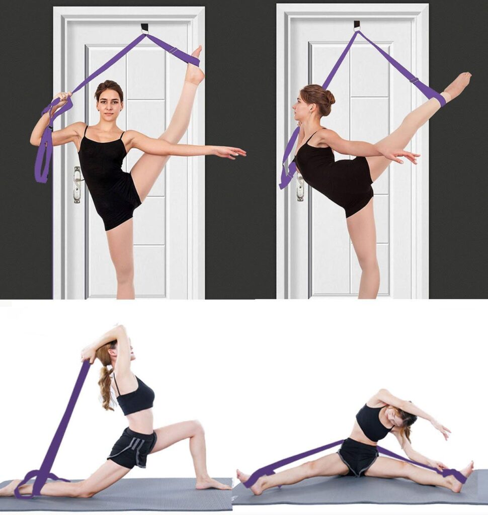 Leg Stretcher Band on Door - Get More Flexible - Ballet Yoga Pilates Flexibility Trainer To Improve Leg Stretching - Perfect Home Portable Equipment For Dance Gymnastic Exercise taekwondo MMA