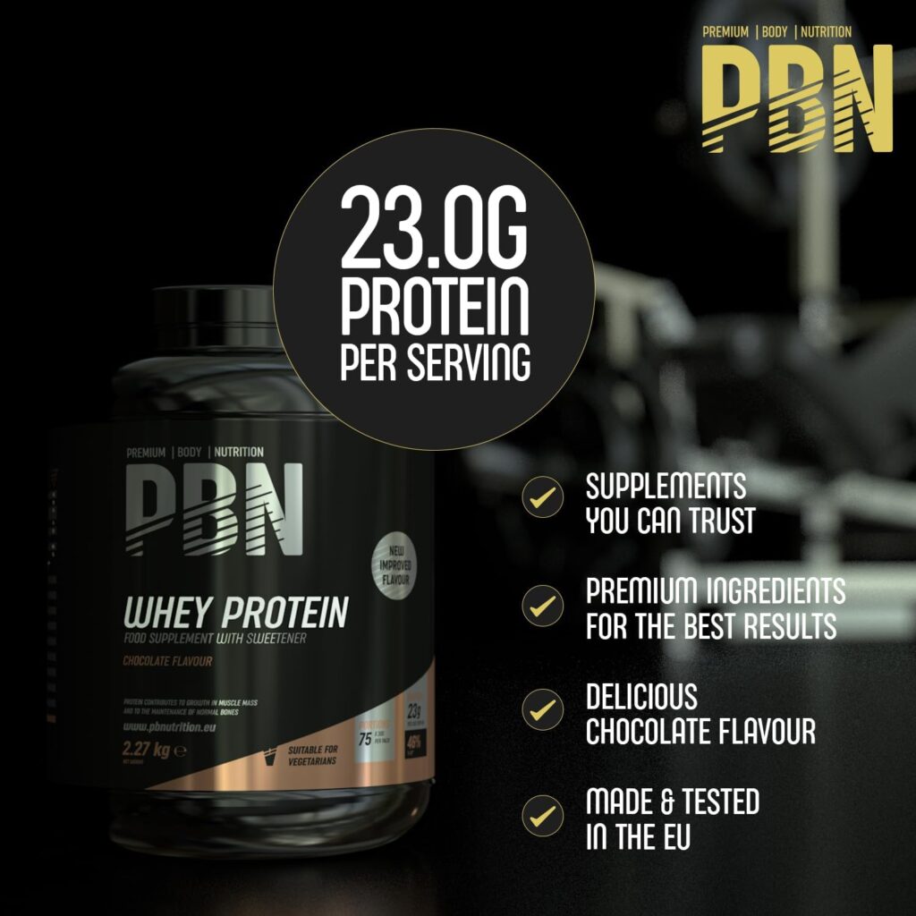 PBN - Premium Body Nutrition Whey Protein 2.27kg Chocolate, New Improved Flavour