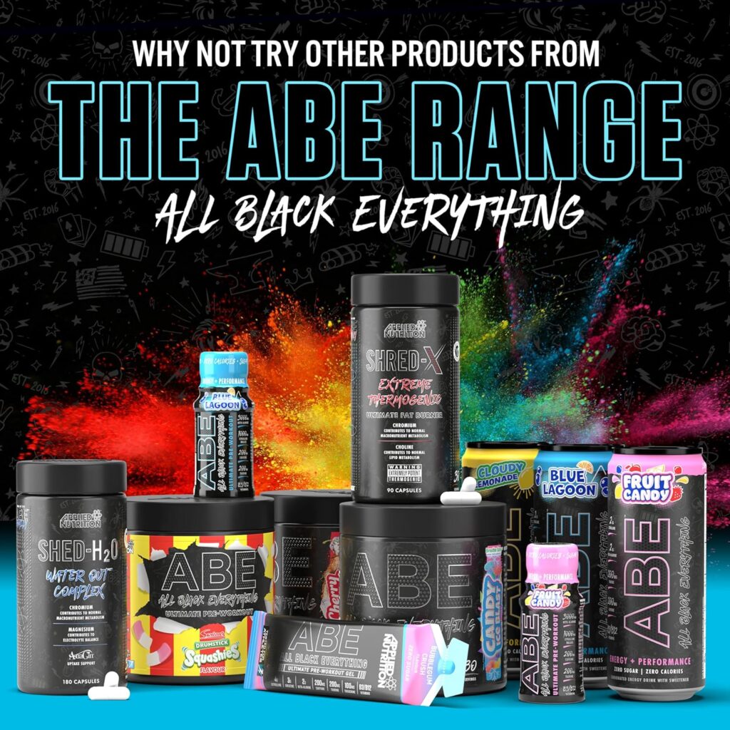 Applied Nutrition Shred X Fat Burner - ABE All Blak Everything Fat Burner, Thermo Weight Management (300g - 30 Servings) (Strawberry Kiwi)