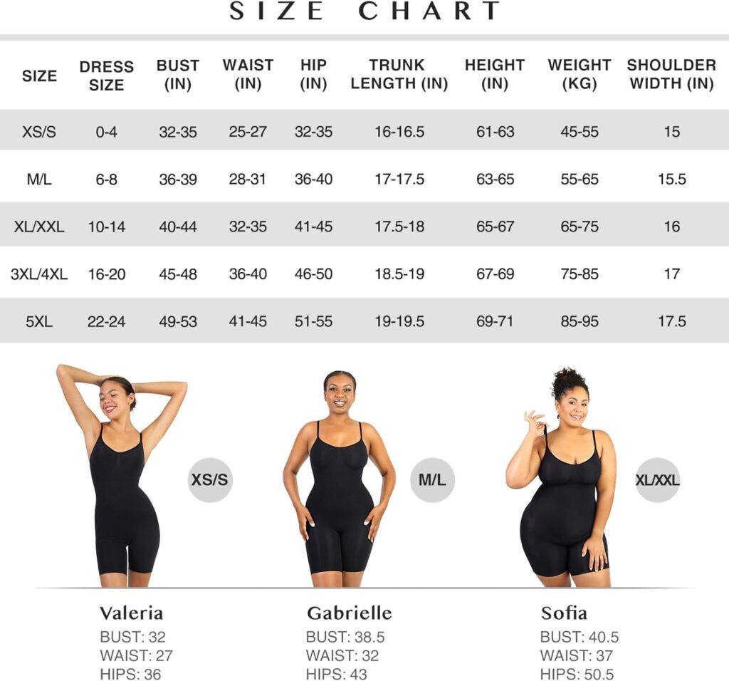 FeelinGirl Comfortable Full Bodysuit for Women Butt Lifter Seamless Shapewear for Women Tummy Control Thigh Slimmer XS-5XL