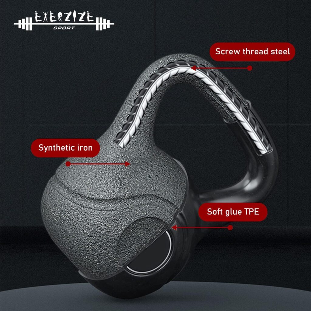 Kettlebell 12 KG, Vinyl Coated Kettlebells, Make your kettlebell set to exercise at home or gym