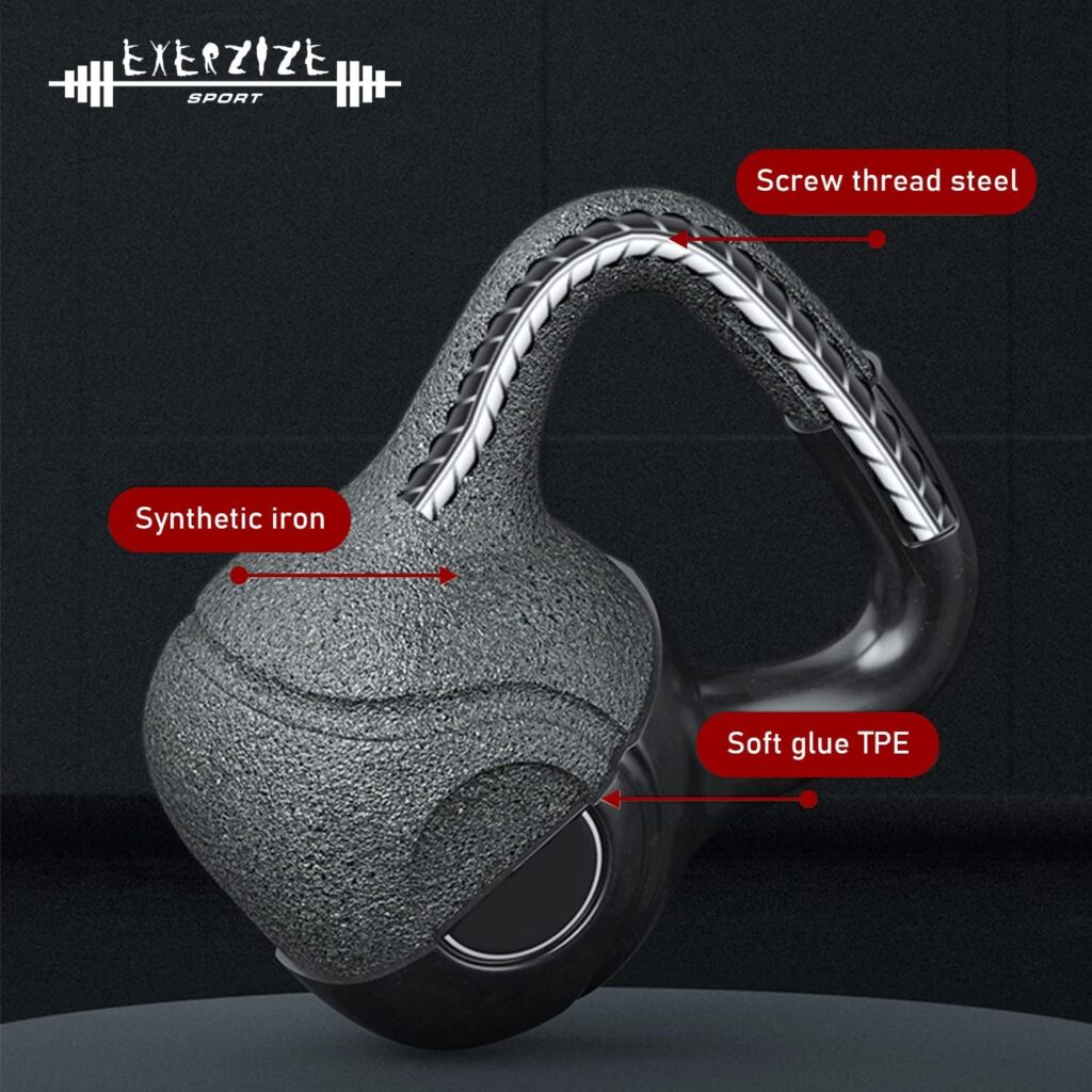 Kettlebell 4 KG, Vinyl Coated Kettlebells, Make your kettlebell set to exercise at home or gym