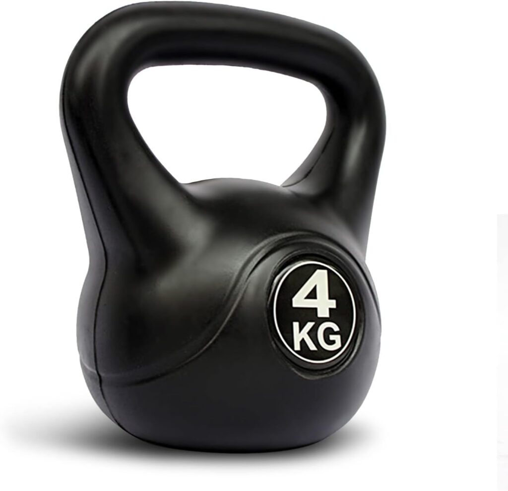 Kettlebell 4 KG, Vinyl Coated Kettlebells, Make your kettlebell set to exercise at home or gym