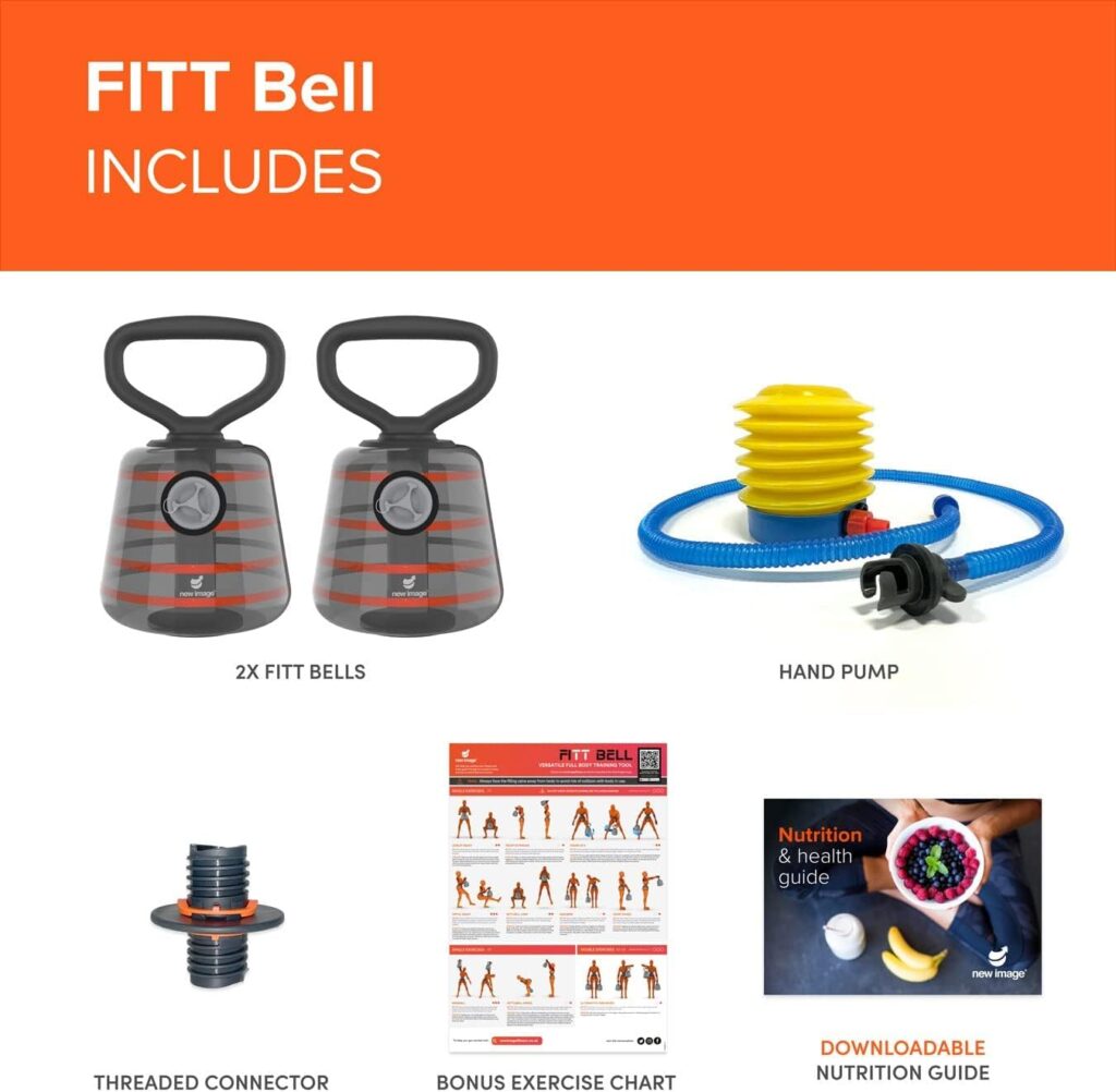 New Image Kettle Bells | Verstellbares Kugelglocken-Set | Wasser-Kugelhantel | Übung Fitness Gewichtheben | Kerntraining | Langlebiges und starkes Design | Krafttraining | Ultimatives Rumpf- und Balance-Workout