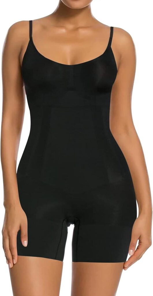 SHAPERX Full Body Shaper for Women Seamless Shapewear Tummy Control Bodysuit Shorts All in One