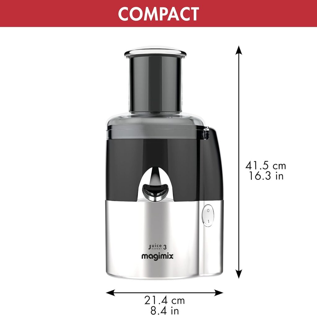 Magimix Juice Expert 3 | Juice, Smoothie Plant-Based Milk Maker Machine | Easy Maintenance | Satin/Black, 18082