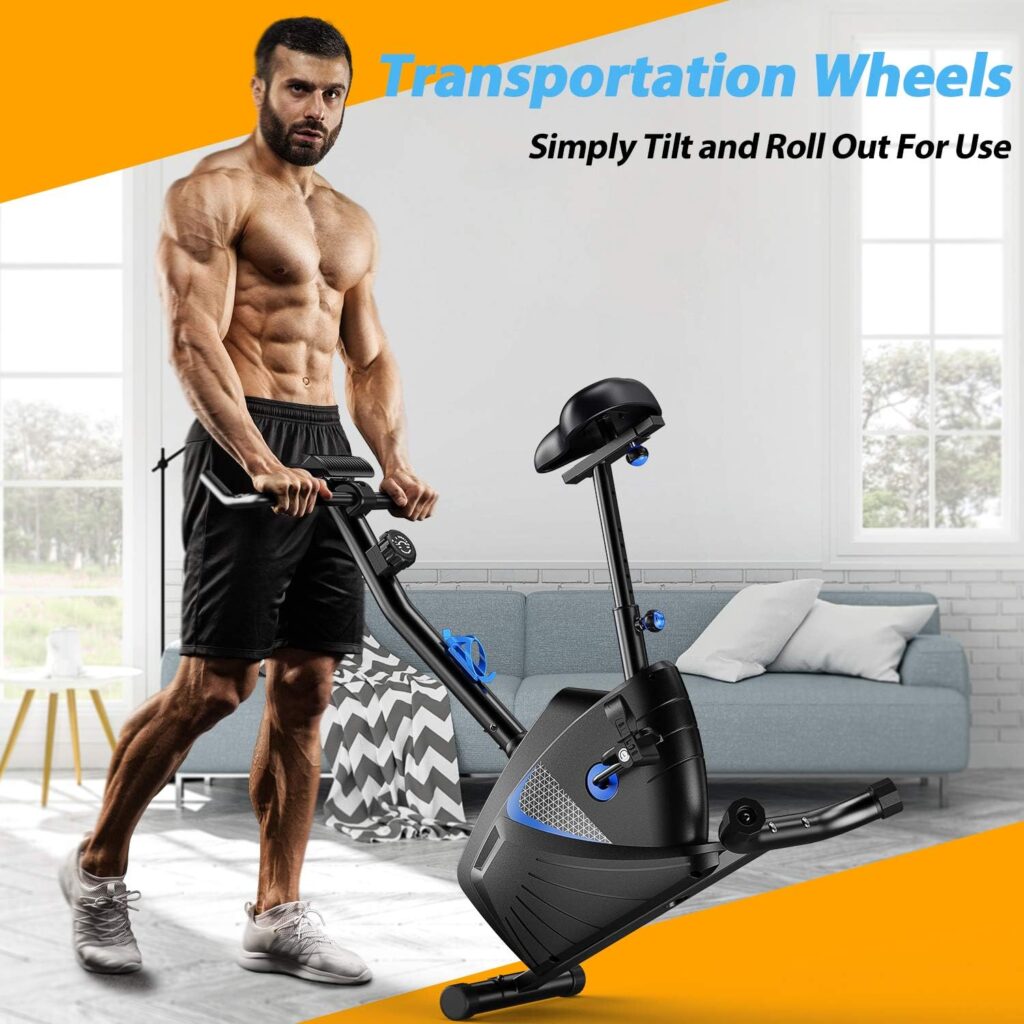 WINNOW Exercise Bike Fitness Bike Advanced Home Trainer Stationary Bike Adjustable Magnetic Resistance for Home Gym Workout