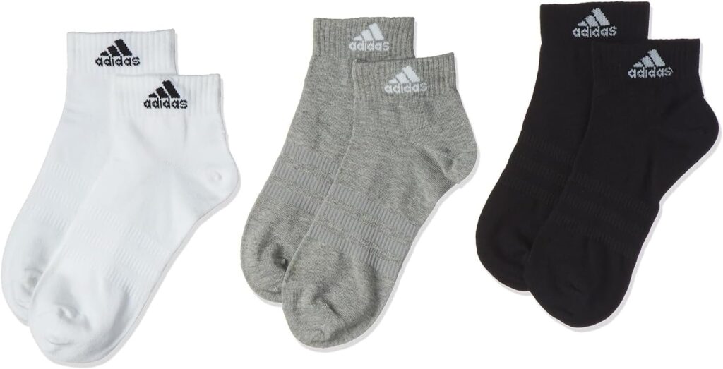 adidas Unisex Linear Crew Cushioned 3 Pairs Crew Socks