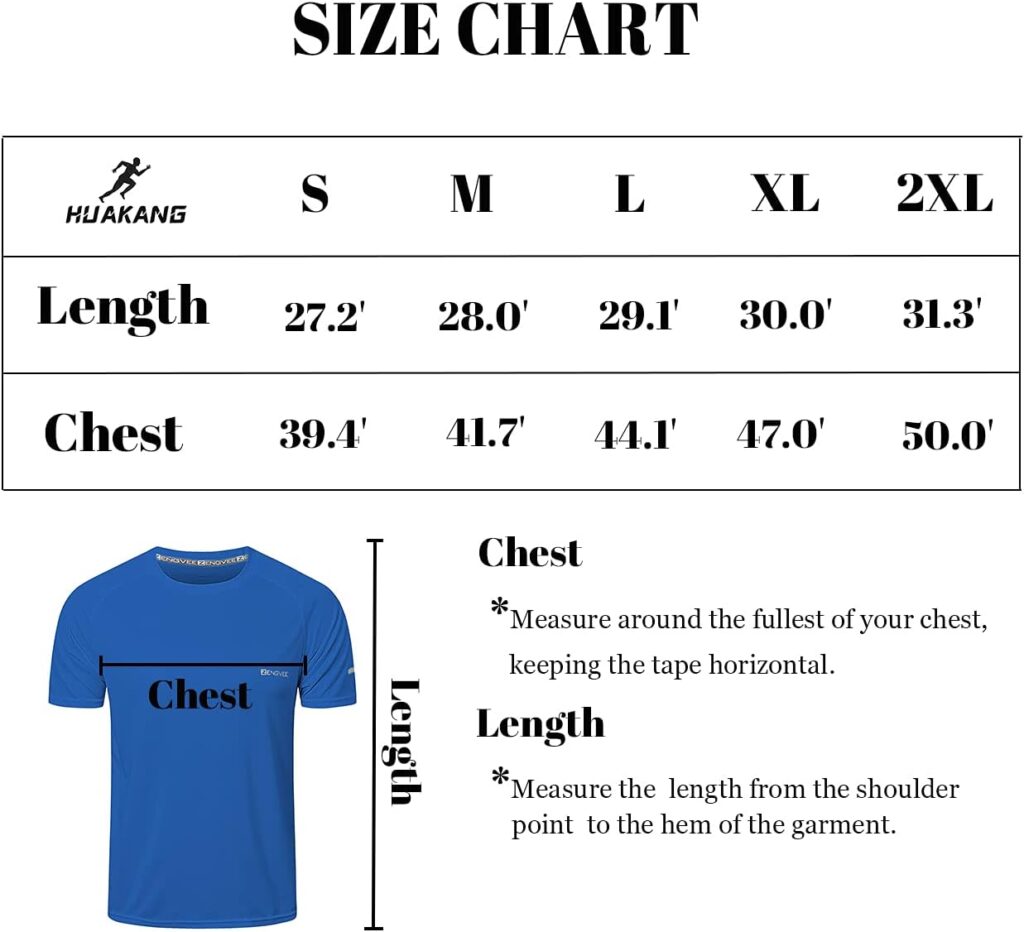 HUAKANG 3 Pack T Shirts Men Breathable Sport Shirts Men Cool Dry Running Tops Short Sleeve Gym Tops Athletic for Men