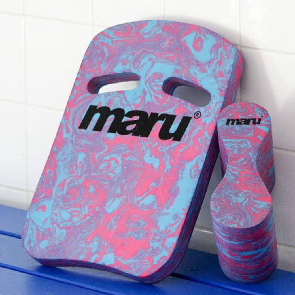 Maru Swimming Kickboard Swim Aid, Pool Float for Adults and Kids, Swim Sports Training Equipment, Improve Body Position and Balance in the Water