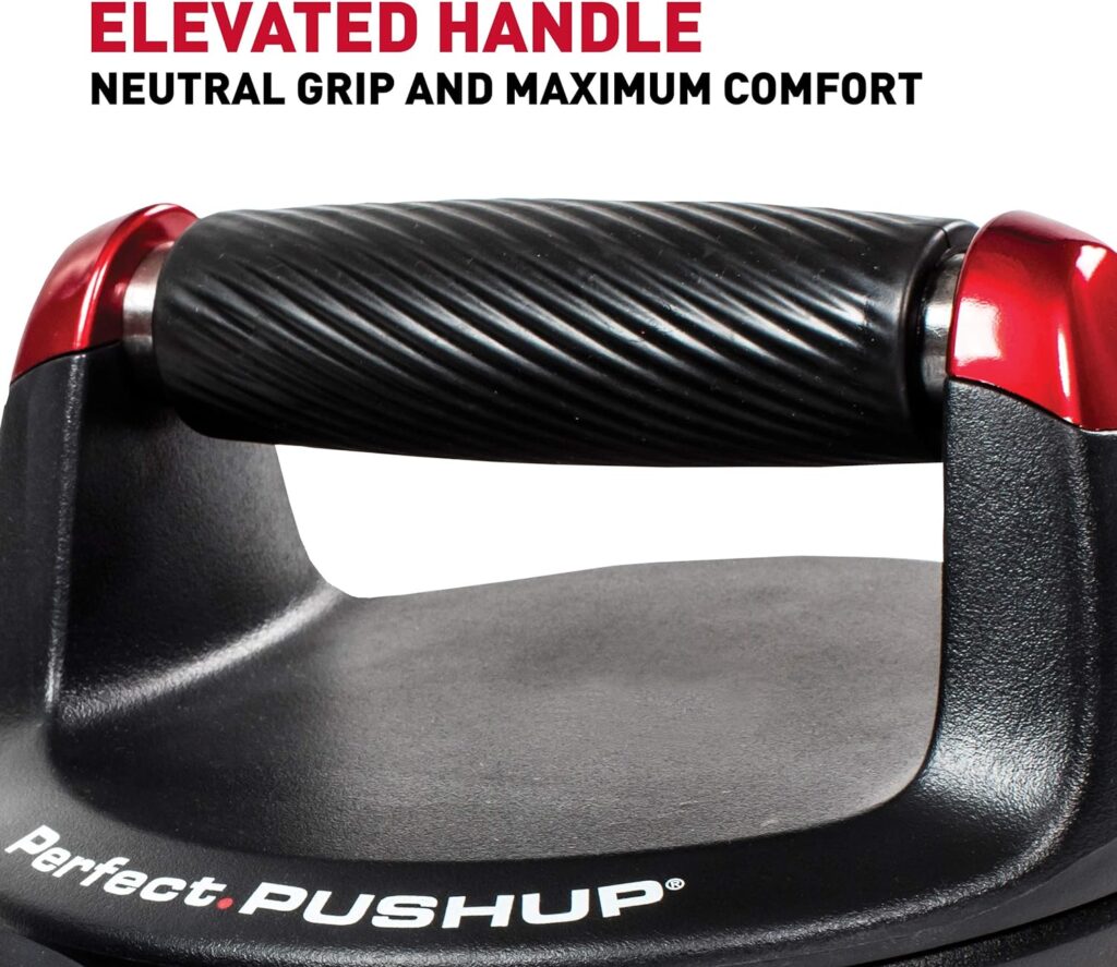 Perfect Fitness Perfect Pushup V2, Push Up Handles, Fitness Equipment For Home Gym, Black, Pack of 2