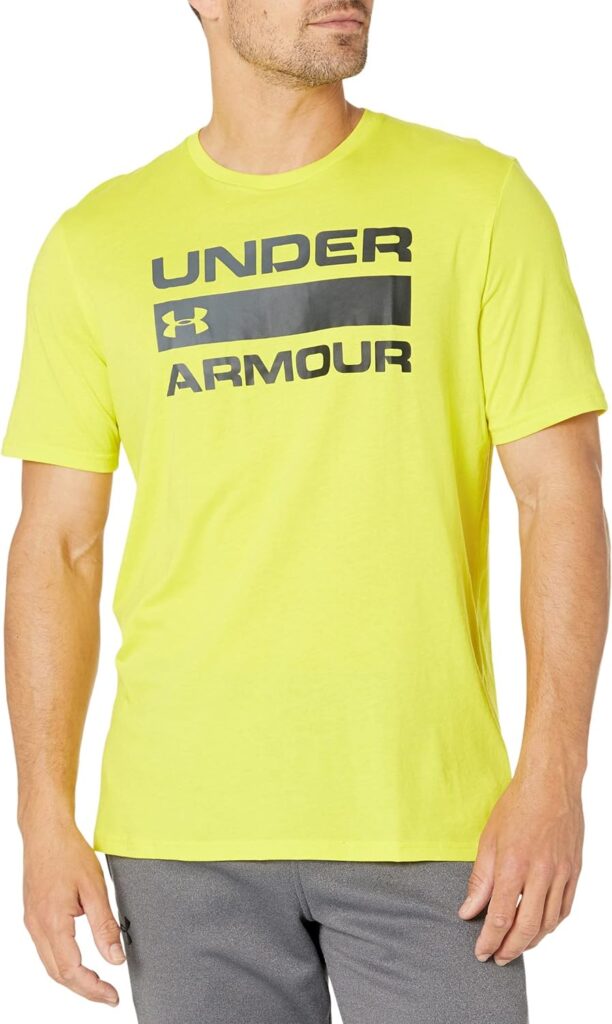 Under Armour Men UA TEAM ISSUE WORDMARK, T Shirt for Men with Graphic Design, Loose-Fit Sport and Fitness Clothing