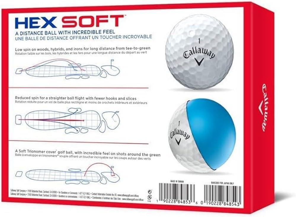 Callaway Hex Soft Golf Balls, White