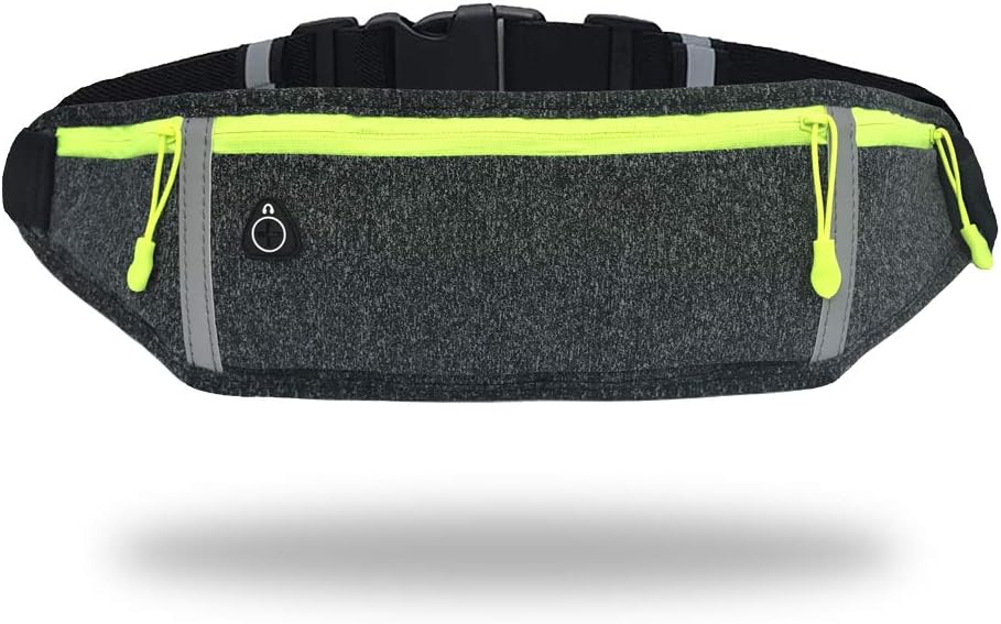 GORWRICH Running Belt with Waterproof Adjustable Elastic Strap, Sweatproof waistpacks with Large Capacity, Perfect for Running and Outdoor Activities