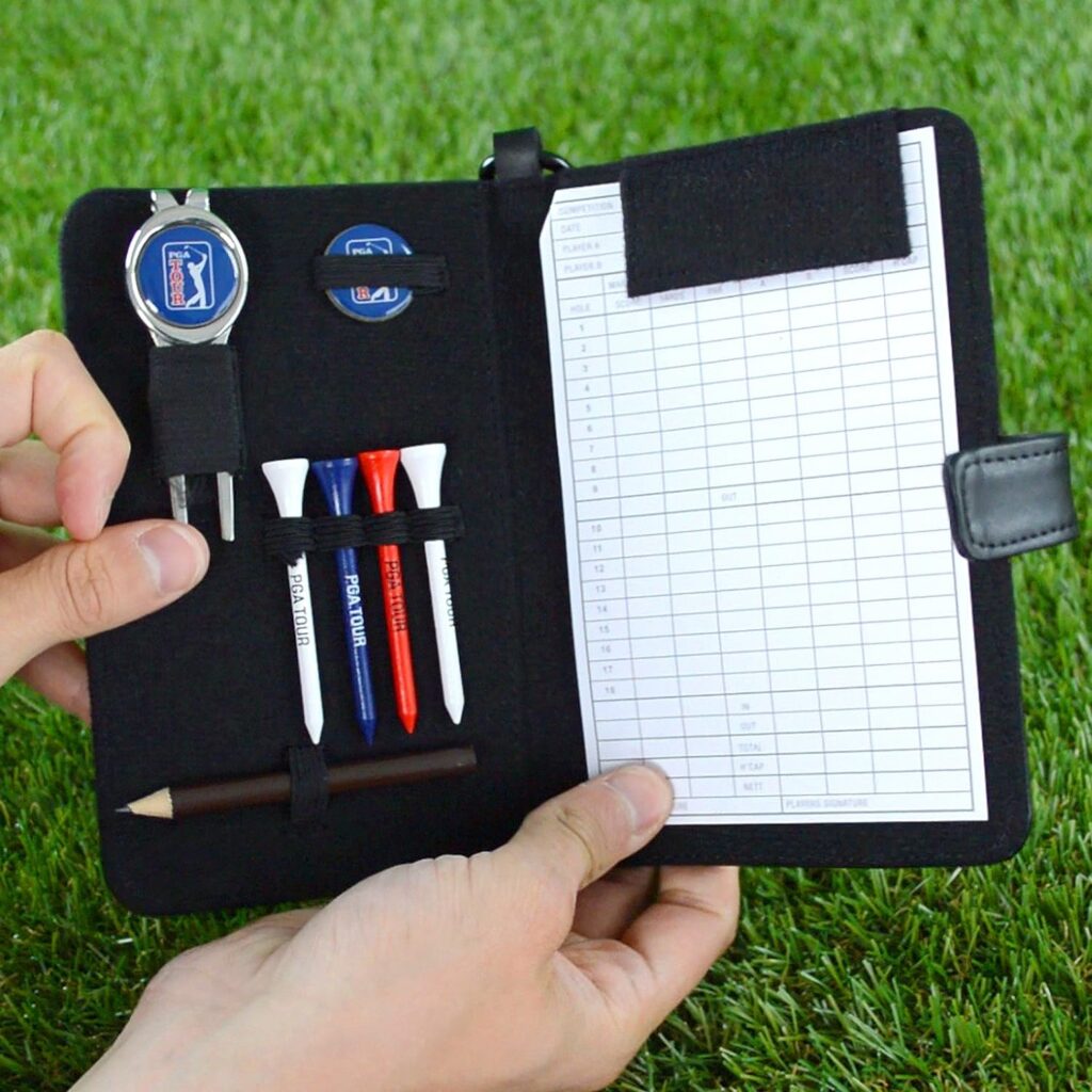 PGA Tour Golf Leather Organiser - Black