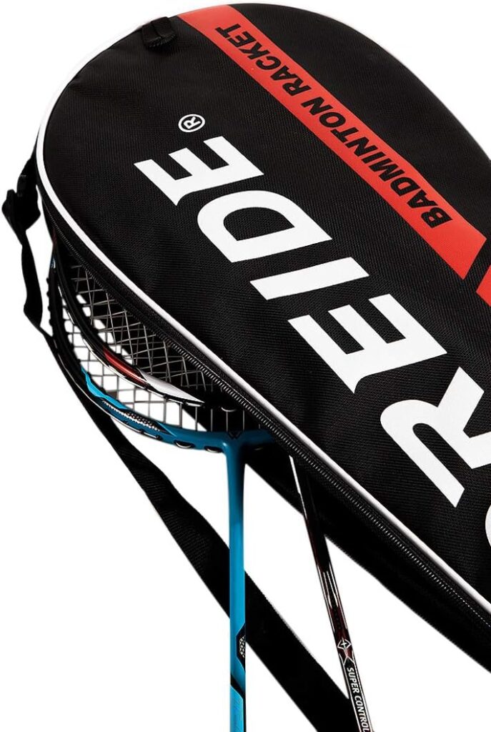 Professional Badminton Racket Bag 4-6 Pack Racquet Handbag Tennis Racquetball Battledore Sport Duffel Large Capacity Gym Equipment Bag Shoes Towel Zipper Shoulder Bag with Handle Water Resistance