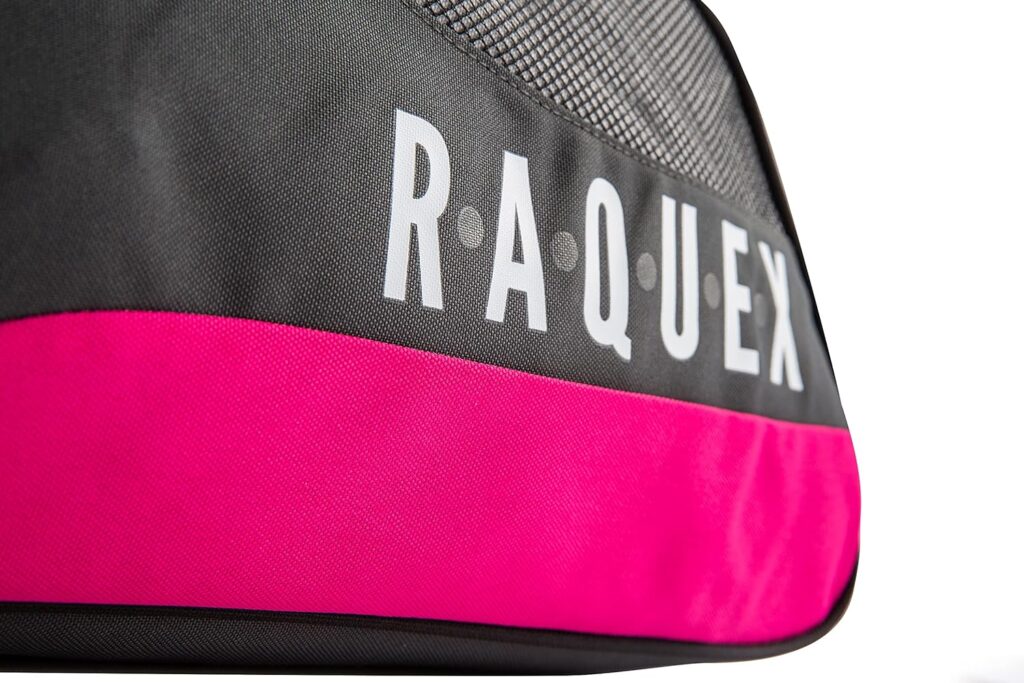 Raquex Tennis Bag - Racket Bag for Tennis, Badminton Squash Racquets. Blue, Black or Pink. Holds up to 6 Racquets + Accessories + Shoes