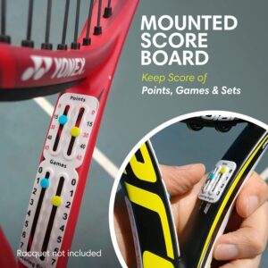 Scoring Right Portable Tennis Racquet Scorekeeper