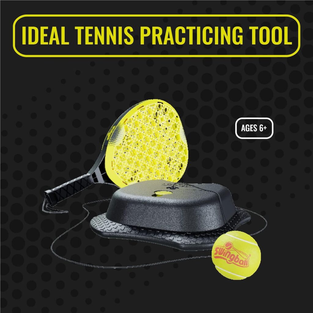 Swingball 7289 Pro Reflex Tennis Trainer, Black Yellow