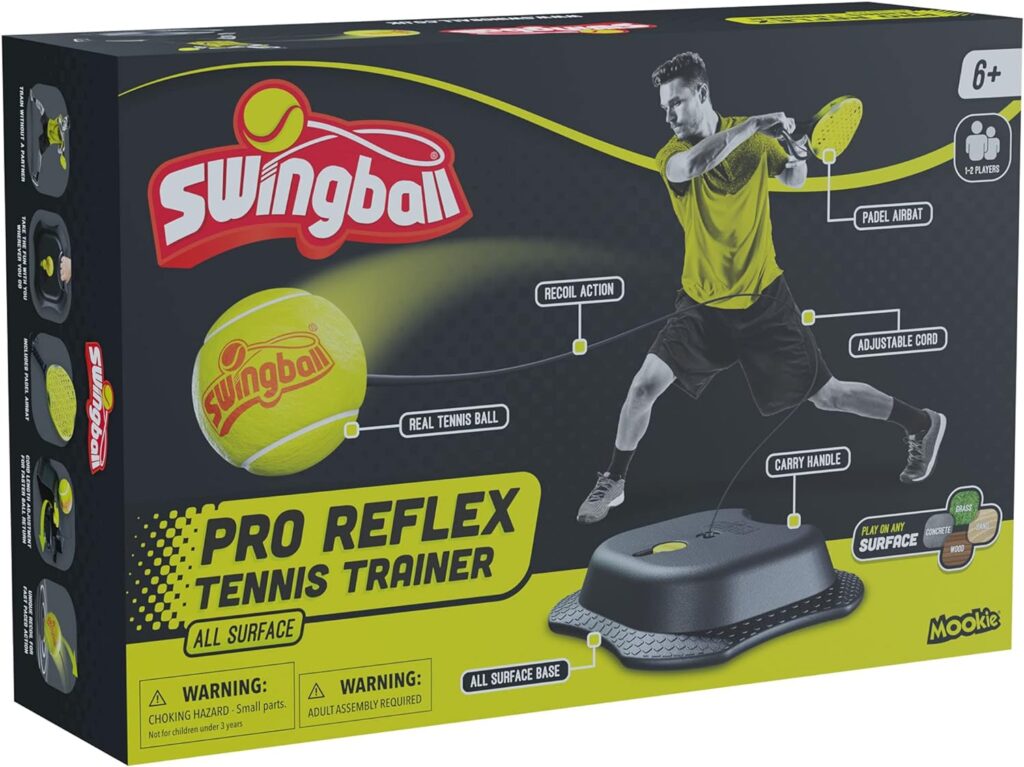 Swingball 7289 Pro Reflex Tennis Trainer, Black Yellow