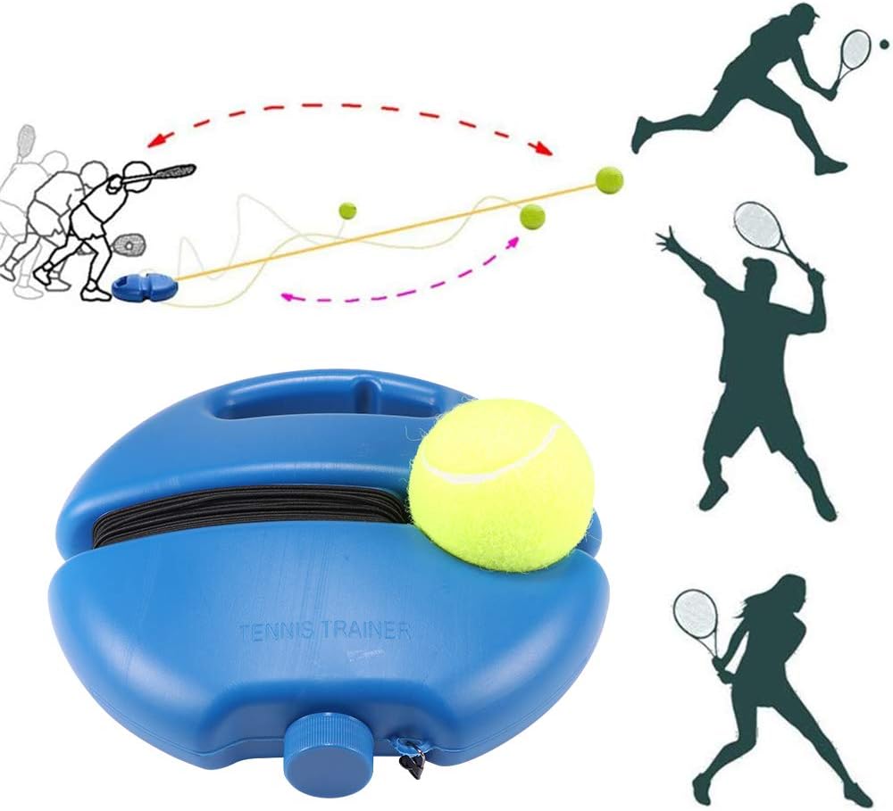 Tennis Trainer Set, Suitable for Children and Adults, Outdoor, Garden, Park Sports Games, Self-Study Practice Training Tools, Adult Single Training, Children Players, Beginner Training Equipment