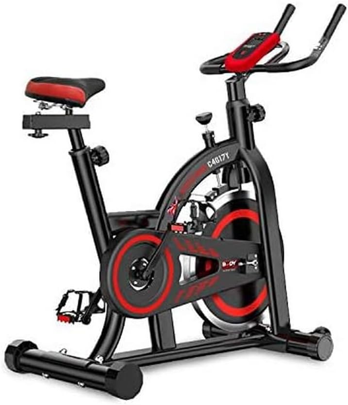 Body Sculpture Unisexs BC4617 Exercise Bike, Black/Red, 110 x 51 x 114cm