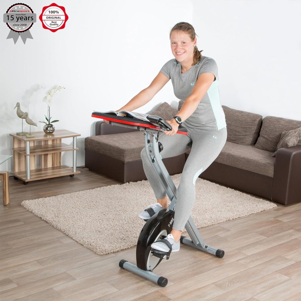 Ultrasport Desk Bike, Desk Bike, Home Office, Large Desk, Tablet Holder, Foldable