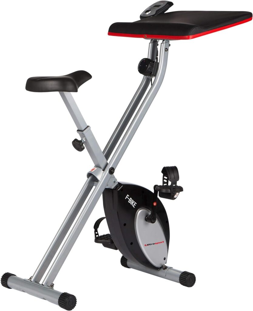 Ultrasport Desk Bike, Desk Bike, Home Office, Large Desk, Tablet Holder, Foldable