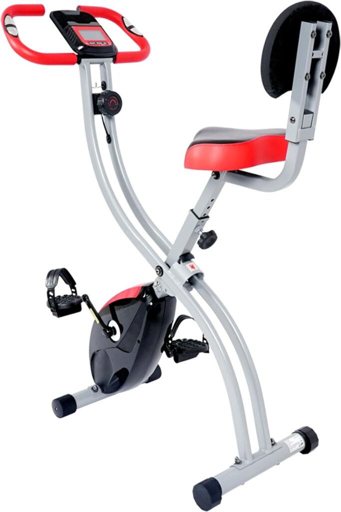 Ultrasport F-Bike 150/200, exercise bike, 8 resistance levels, tablet holder, hand pulse sensors, foldable, space-saving