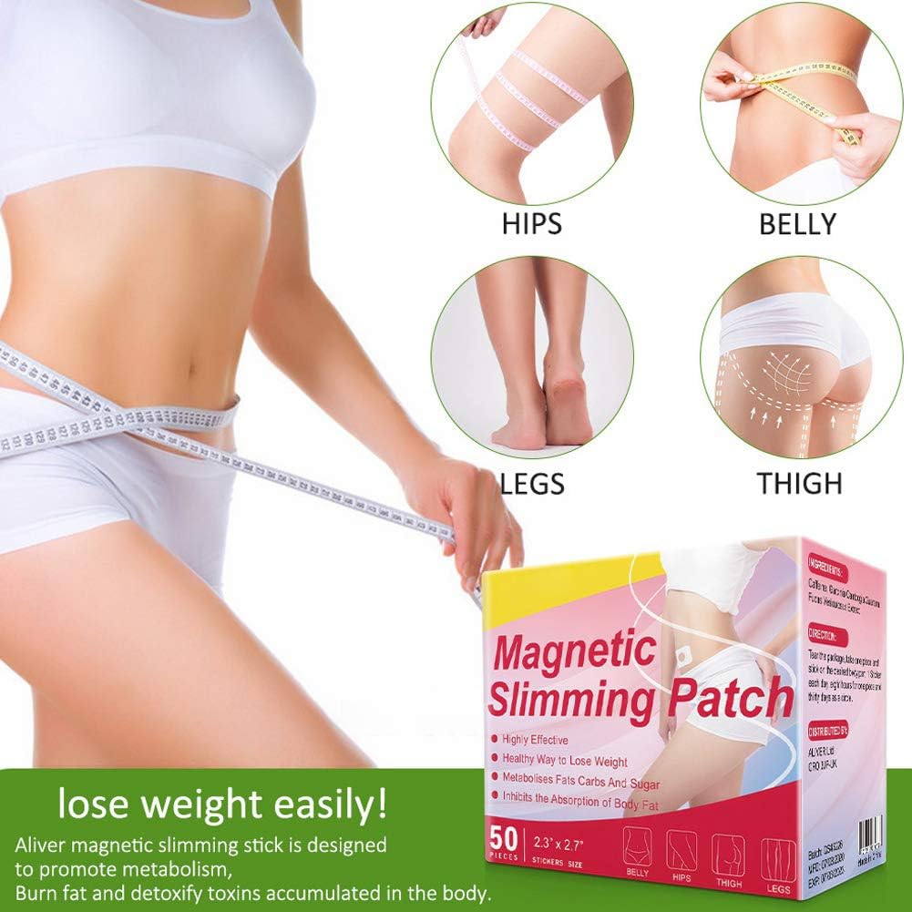 50Pcs Slimming Patch, Weight Loss Fat Burning Slim Sticker for Beer Belly, Buckets Waist, Waist Abdominal Fat - Increases Blood Circulation/Activates Fat-Breaking Enzymes