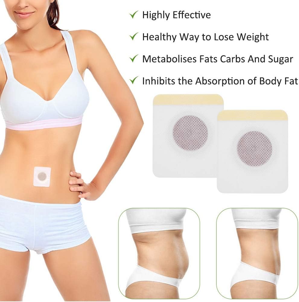 50Pcs Slimming Patch, Weight Loss Fat Burning Slim Sticker for Beer Belly, Buckets Waist, Waist Abdominal Fat - Increases Blood Circulation/Activates Fat-Breaking Enzymes