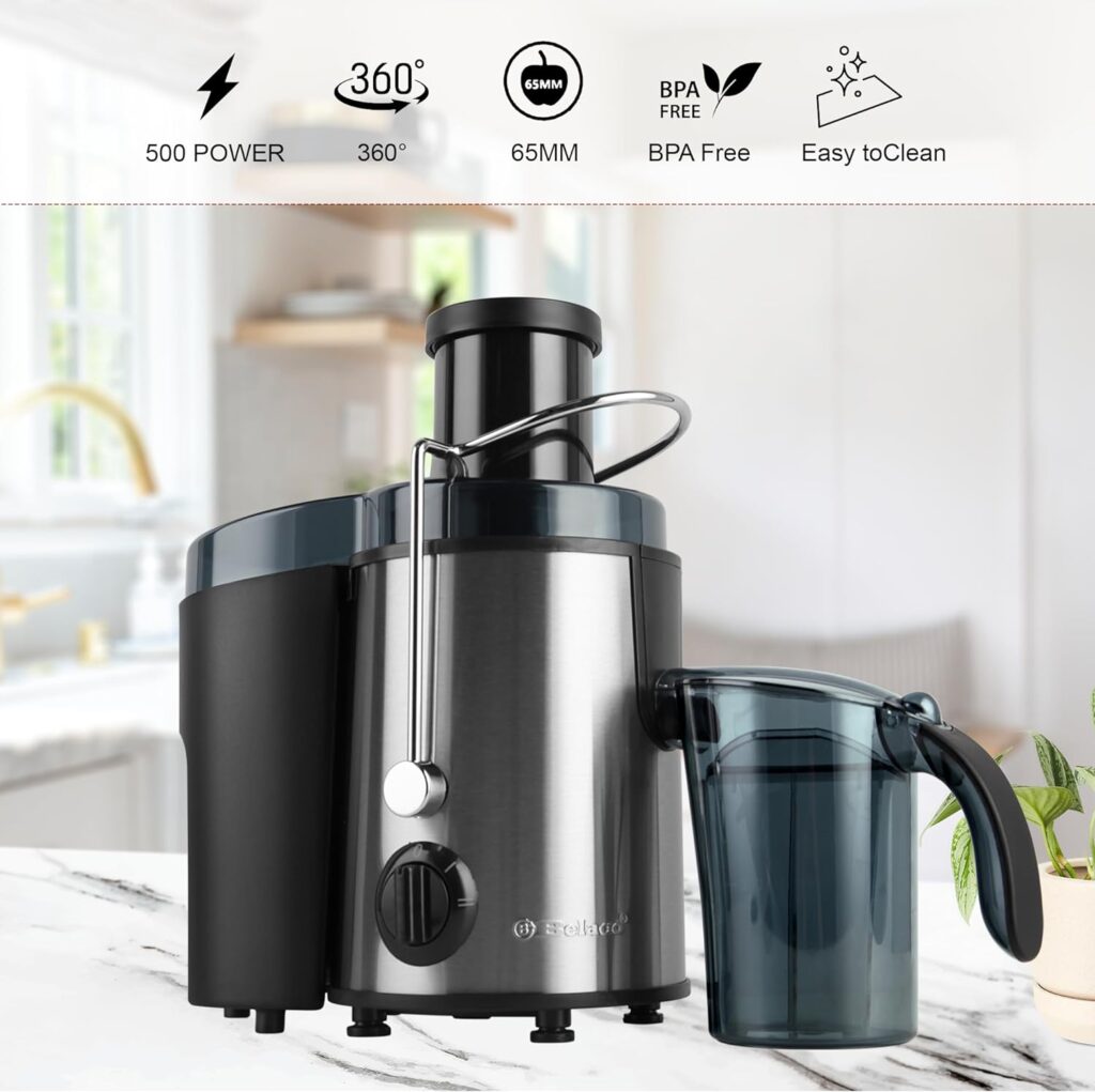 Belaco Juicer Making machine whole fruit and vegetable Juice Extractor strong housing 500W