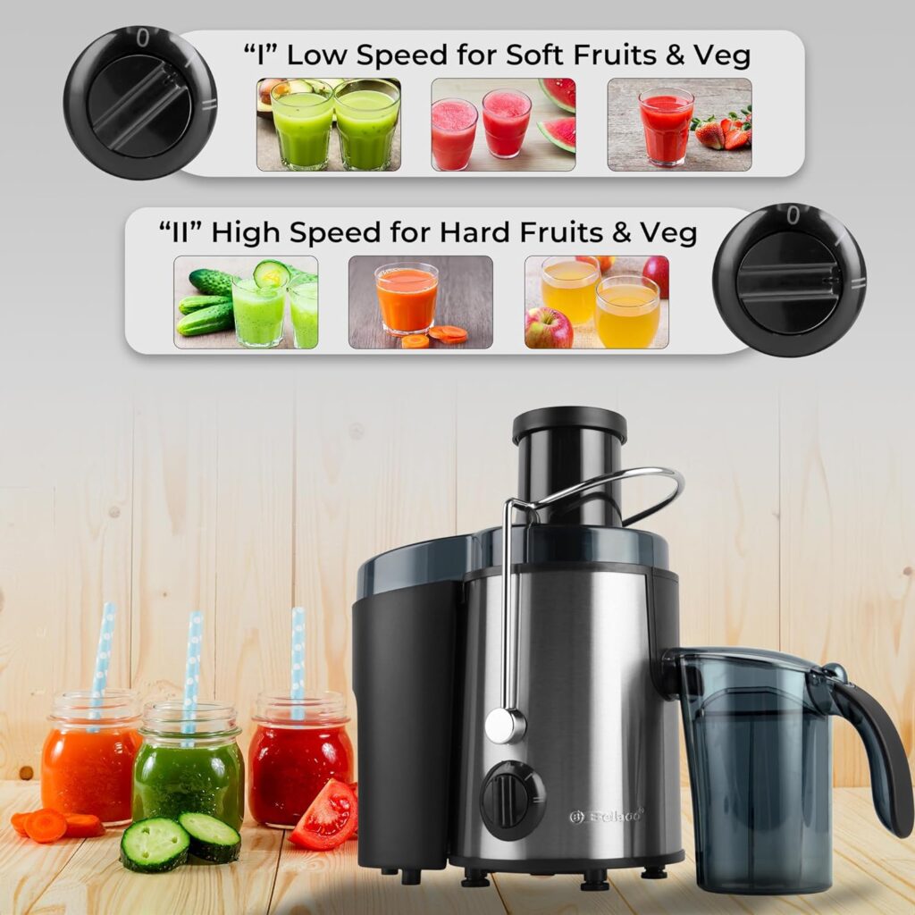 Belaco Juicer Making machine whole fruit and vegetable Juice Extractor strong housing 500W