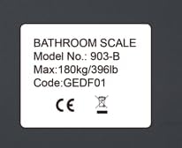 Digital Electronic Bathroom Scale Bath Scales Body Weight 28x28cm 180KG Platform Backlit Display Weight Management Black Silver White (Black)