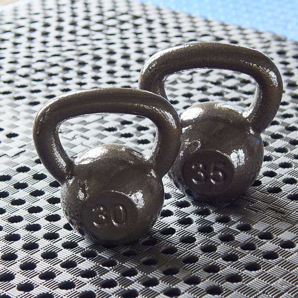 Everyday Essentials All-Purpose Solid Cast Iron Kettlebell