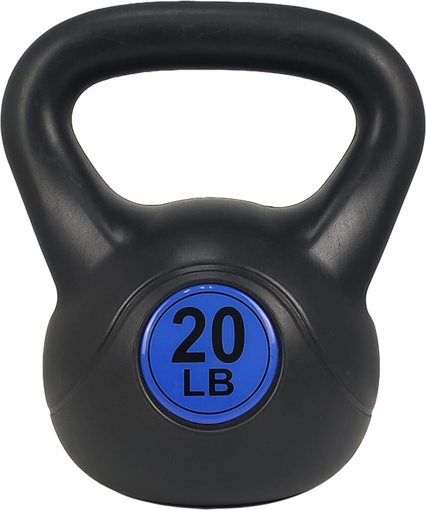 Signature Fitness ​Wide Grip Kettlebell Exercise Fitness Weight Set, Set of 3 or Set of 4 Kettlebells