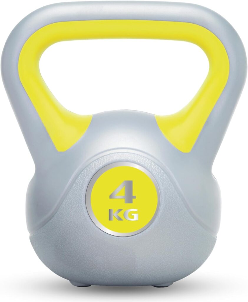 Urban Fitness Unisex Urban Fitness Vinyl Kettlebell, yellow, One Size UK