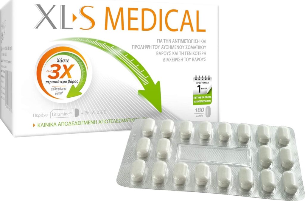 XLS 2 Pack - Medical Fat Binder Tablets Weight Loss Aid - 2 Month Supply Pack, 360 Tablets